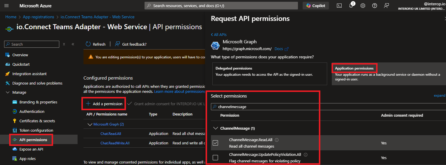 API Permissions