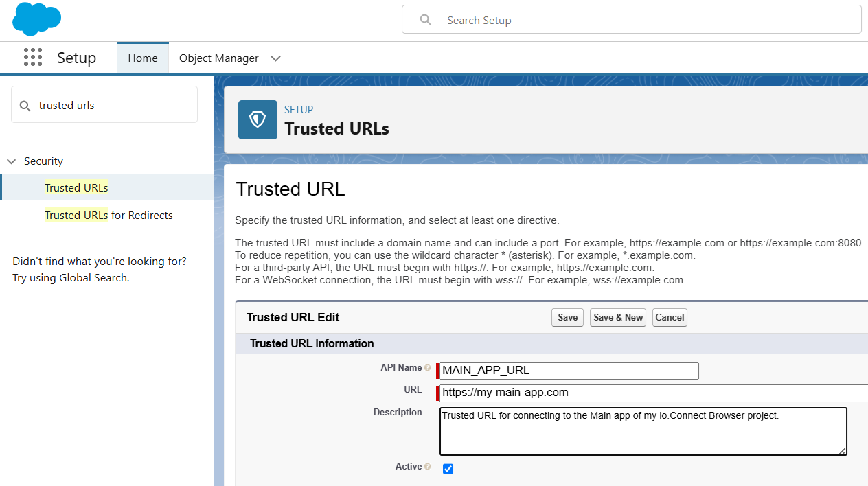 Trusted URL