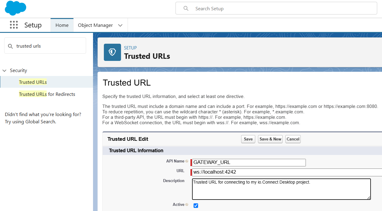 Trusted URL