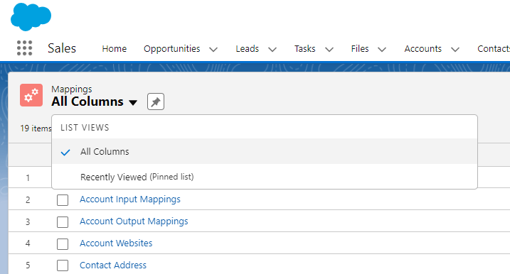 Mappings All Columns