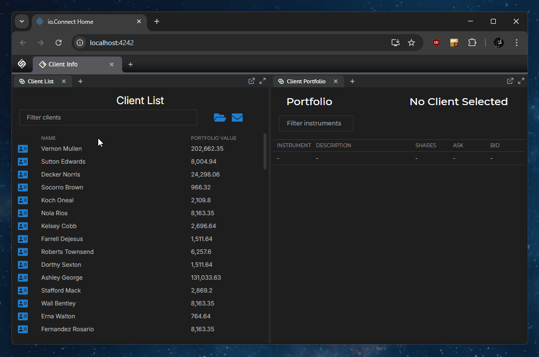 Workspace Window Channel Selector