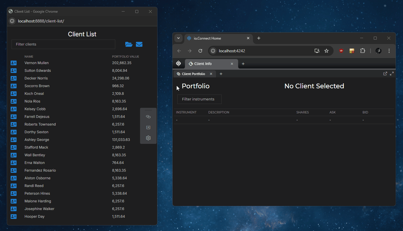 Widget Channel Selector