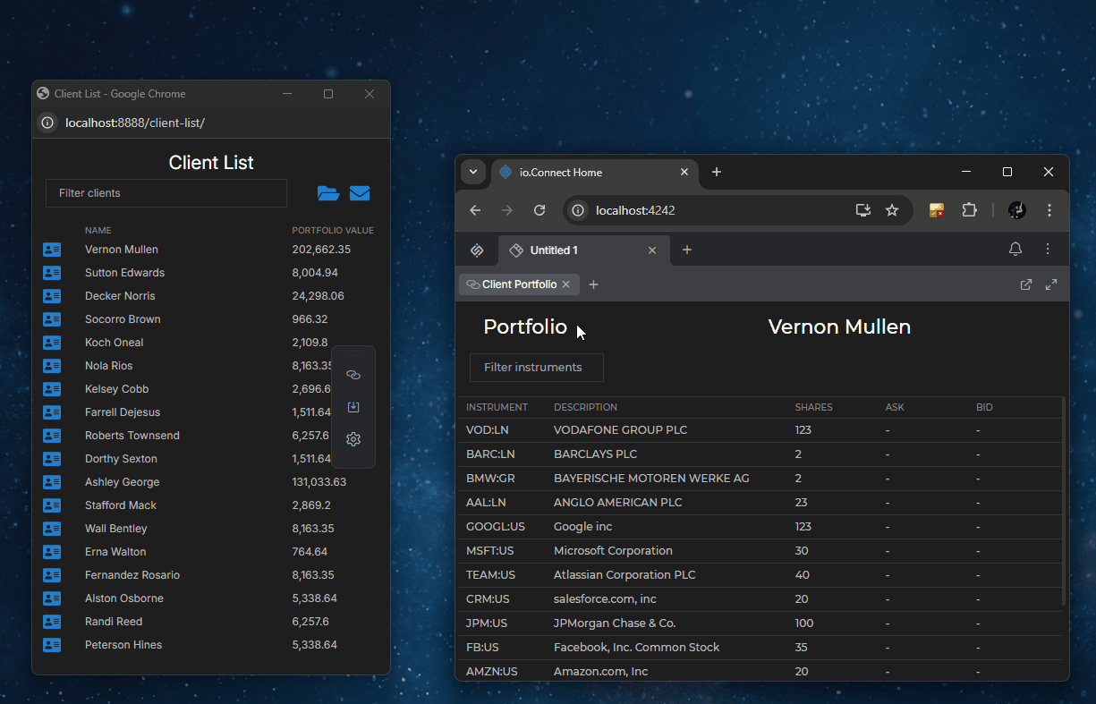 Widget Channel Selector