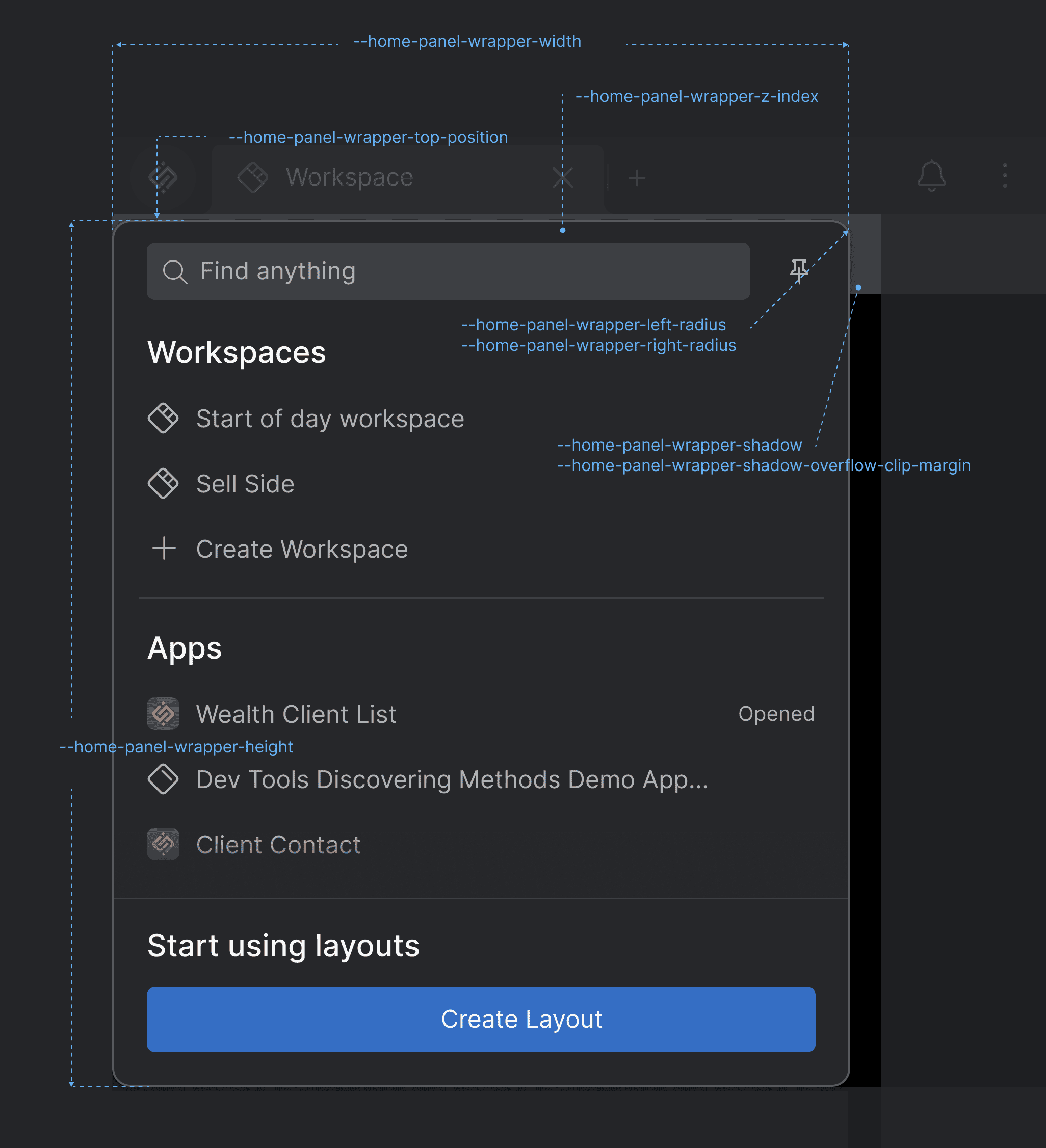 Home App Panel Wrapper